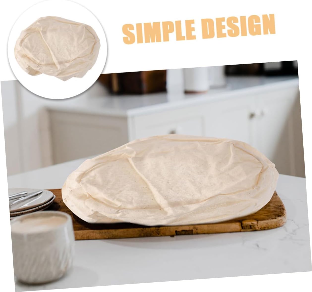 Ciieeo 10pcs Bread Basket Cover Baking Bread Proofing Basket Breathable Liner for Fermentation