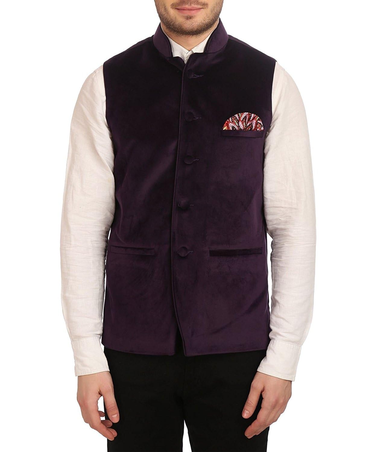 Ranmuk Men's Velvet Modi/Nehru Coat-picture-39