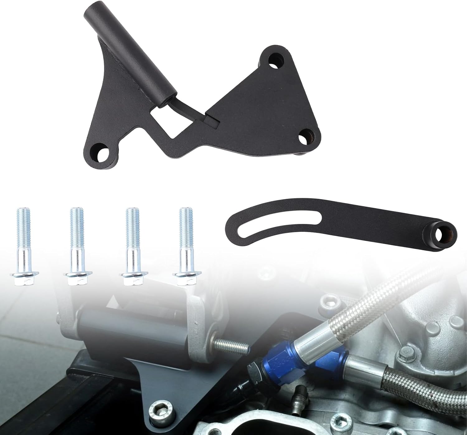 Alternator Relocation Kit for Rotated Intake Manifold Compatible with Subaru Impreza WRX STI EJ20 EJ25 Engine AC Delete Alternator Bracket Kit​