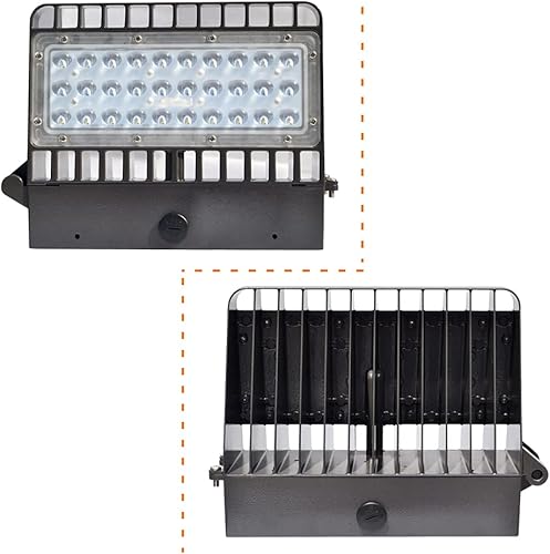 Miniatura 3 de Paquete de luz LED de pared de 24 W - Paquetes de pared de corte completo de 3120 lm - Lámpara de pared LED industrial comercial para exteriores -