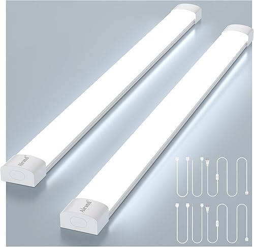 Lámpara LED Utilitaria para Tienda de 2 pies y 4 pies, con enchufe enlazable, Luces LED Impermeable Airand de 2 piezas, Lámpara para Debajo del disponible en Yaxa Colombia