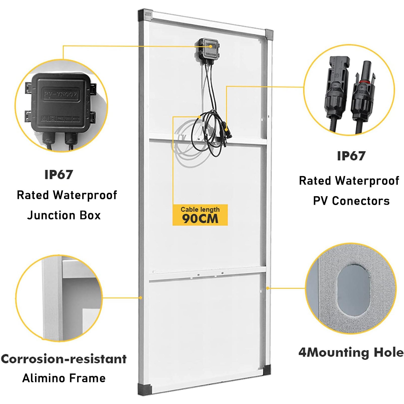 Kit Pannello Solare, Pannello Solare Flessibile da 300 W, Batteria da 12 V con Controller 40 A per Telefono Cellulare, Auto, Yacht, roulotte, OnePiece