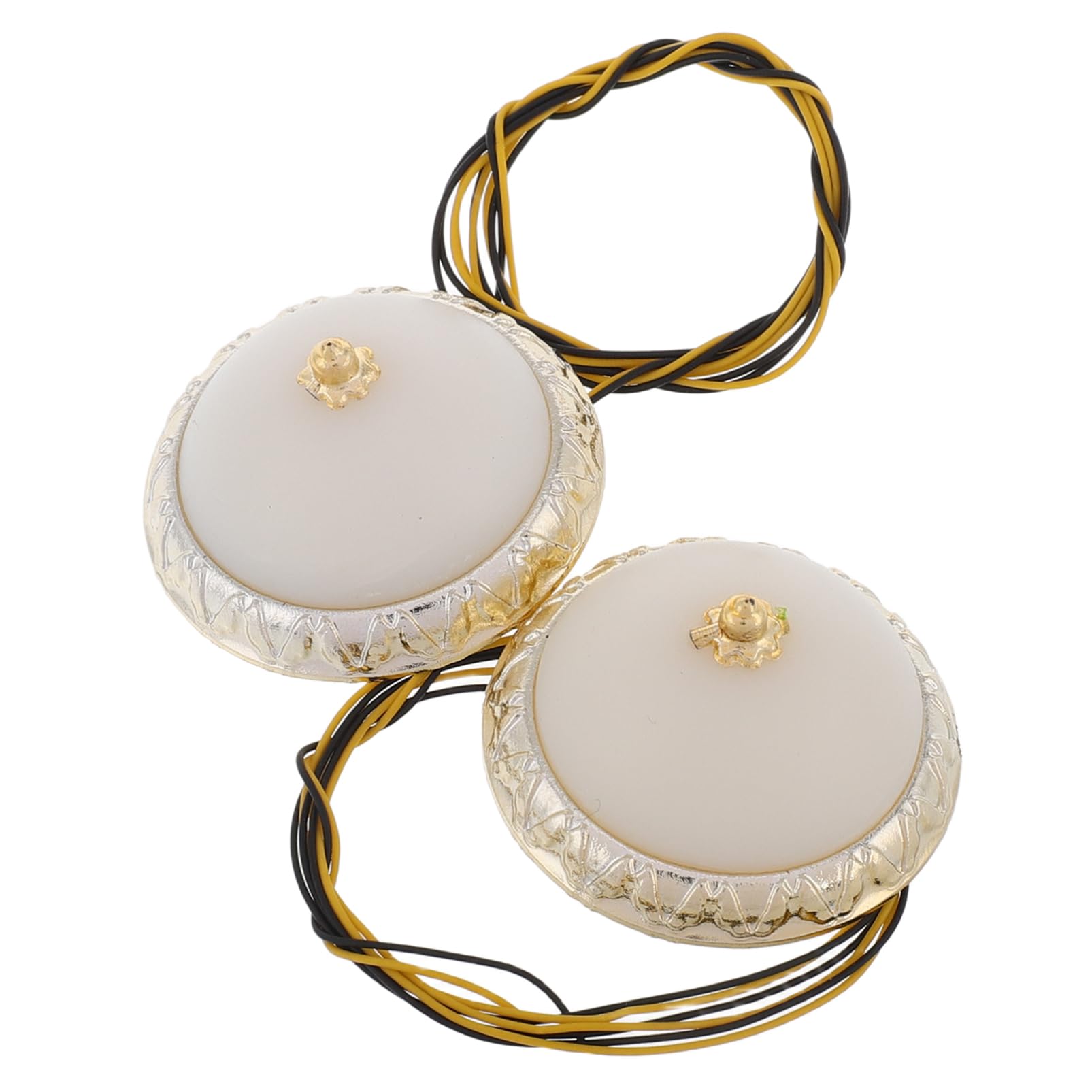 Warmhm 2pcs Dollhouse Ceiling Lights Round Miniature Lights for Dollhouse Bedroom Decor DIY Light Fixtures