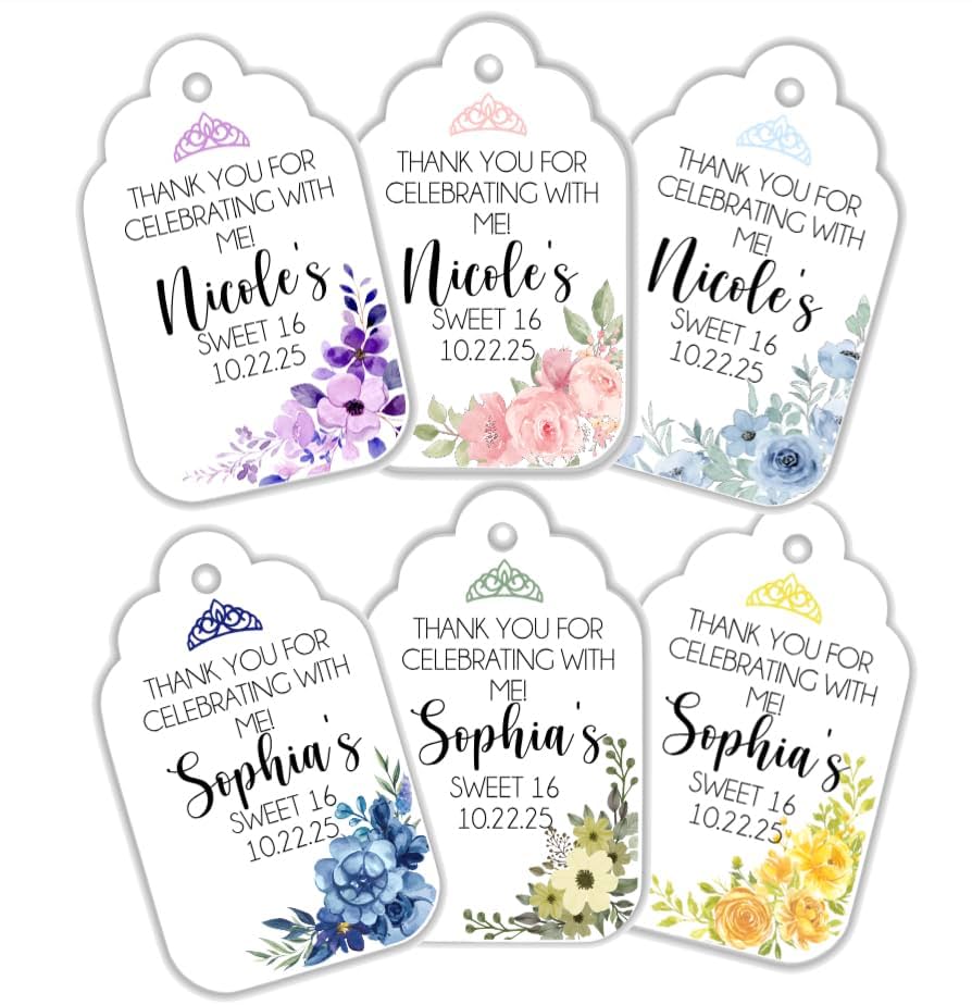 Amazon.com: Personalized Sweet 16 Favor Tags with String, Custom Floral Thank You Gift Tags for Girls, Sweet Sixteen, 16th Birthday Party Decorations for her, Dark Blue Floral Flowers : Arts, Crafts & amazon-com-personalized-sweet-16-favor-tags-with-string-custom-floral-thank-you-gift-tags-for-girls-sweet-sixteen-16th-birthday-party-decorations-for-her-dark-blue-floral-flowers-arts-crafts
