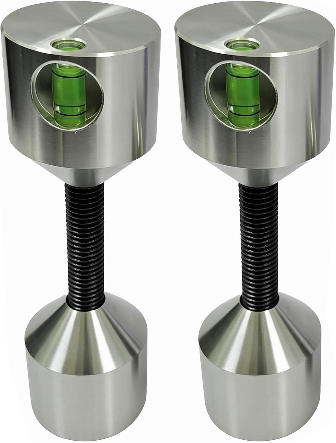 2PCS Flange Two Hole Pins 1-5/8” Detachable Flange Double Hole Built-In Bubble Level 6061,Detachable Double Hole Flanges (2PS 1-5/8")