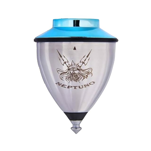 SPACE TROMPOS - Neptuno Punta Roller Acero INOX, Color Azul, Incluye Cuerda
