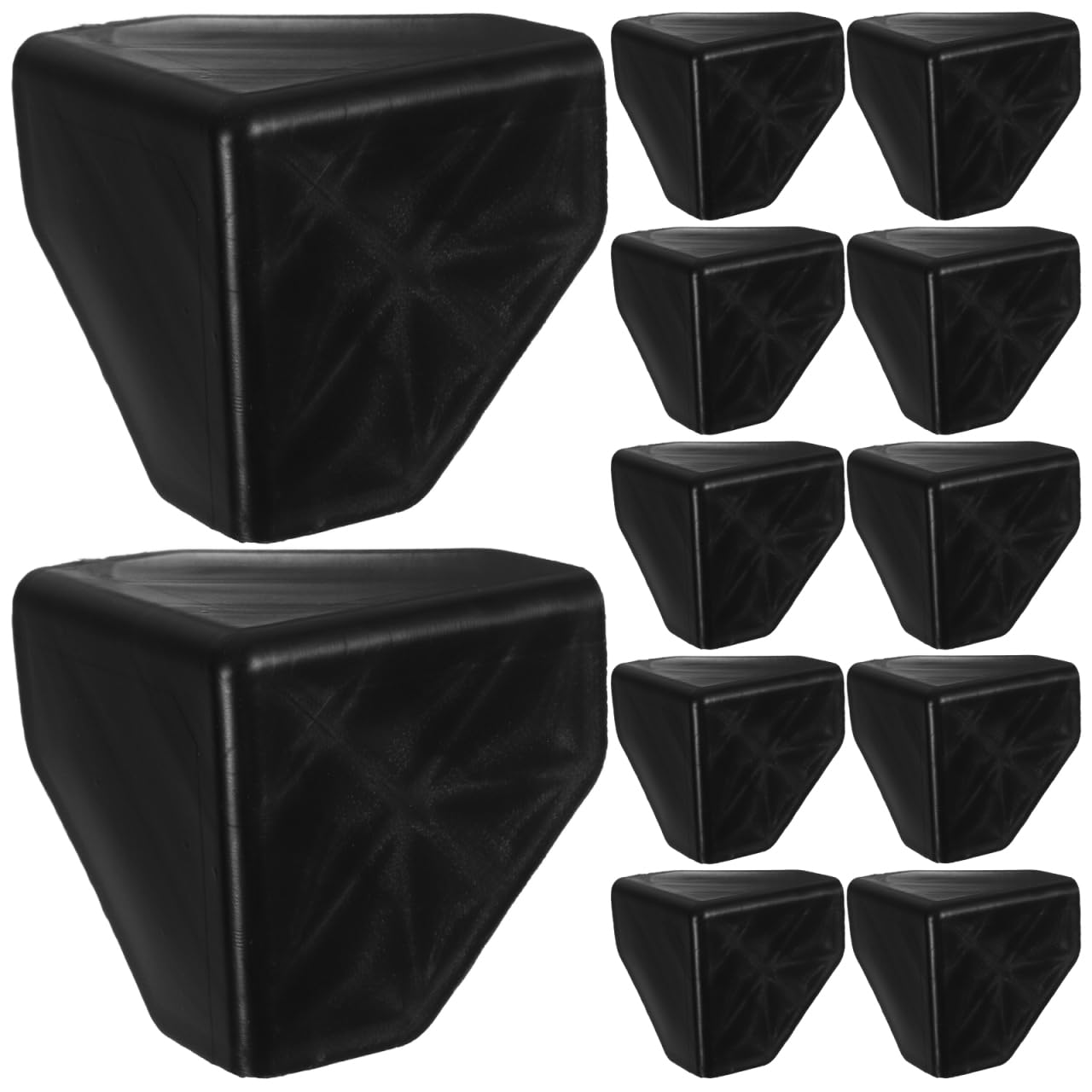Garneck 100 Protections d'Angle en Plastique pour Cartons, Coins Renforcés 60X60X1Mm, Protection Anti-Chocs pour Emballage de Meubles et Transport Sécurisé