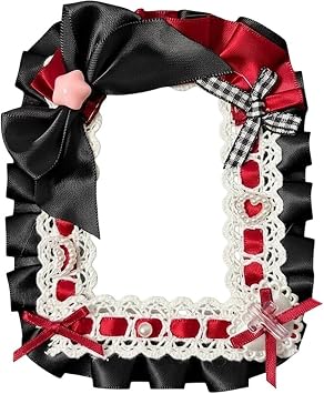 Lace Bow Photocard Holder, Cartoon Photocard Holder Id Card Cover Protective Case Card Sleeve for Photos, Credit Cards, Student Ids
