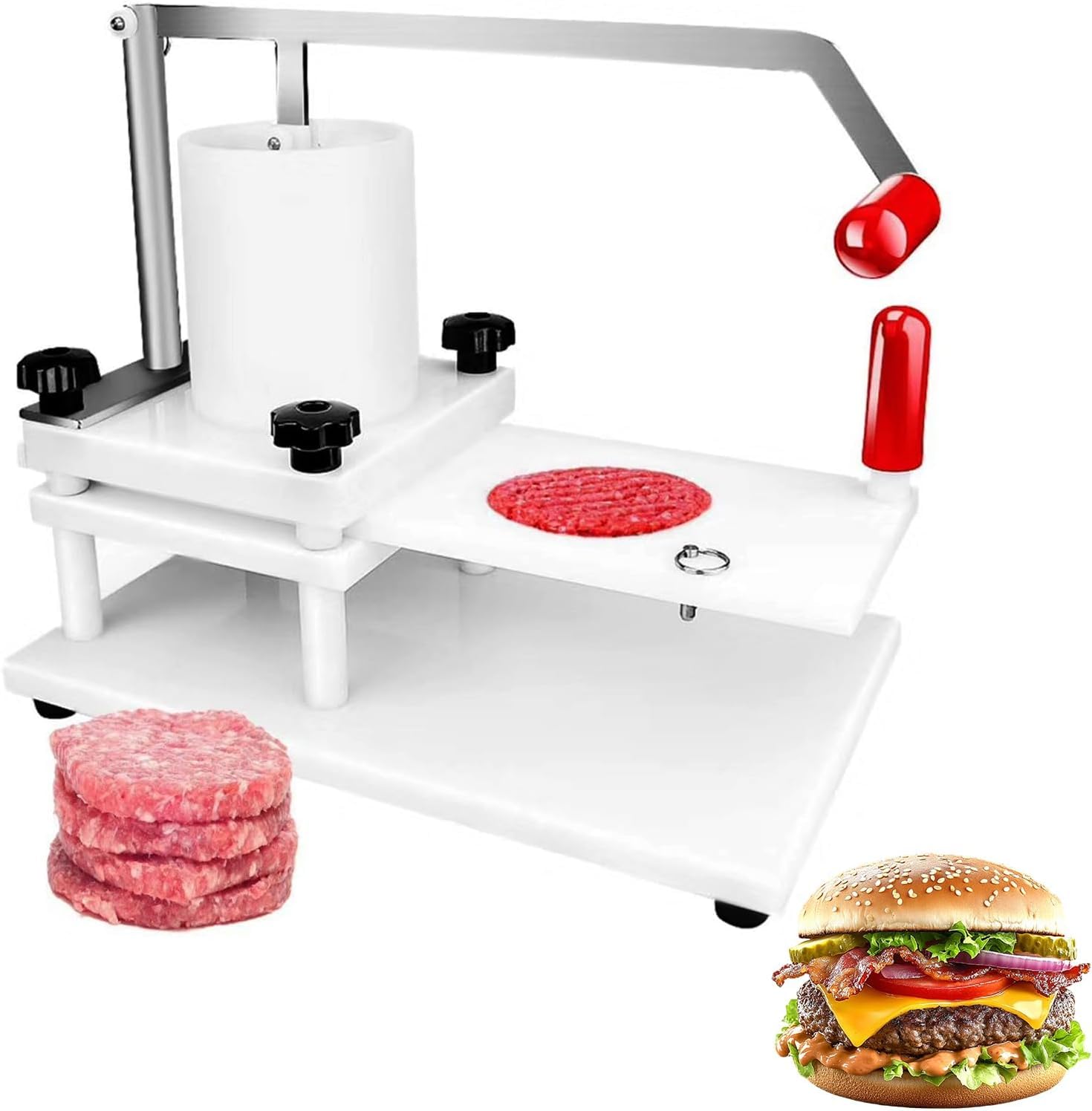 Pressa per hamburger, macchina per hamburger e hamburger, ideale per ristoranti e chef casalinghi