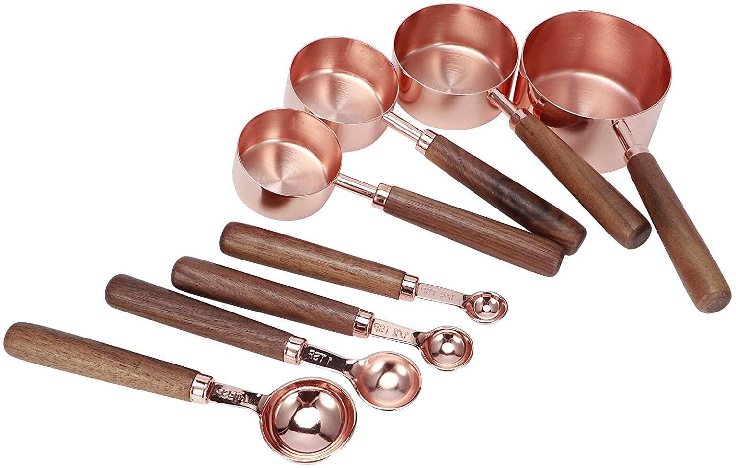Cucharas de medición Set Soup Spoons Cuchara de Helado Acero Inoxidable 8pcs para cocinar Cocina