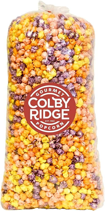 Colby Ridge Tutti Fruiti Gourmet Craft Popped Gluten Free Popcorn Bulk Sized Large Gift Bags (Bulk 5 Gal. 80 Cups) (Tutti Fruiti)
