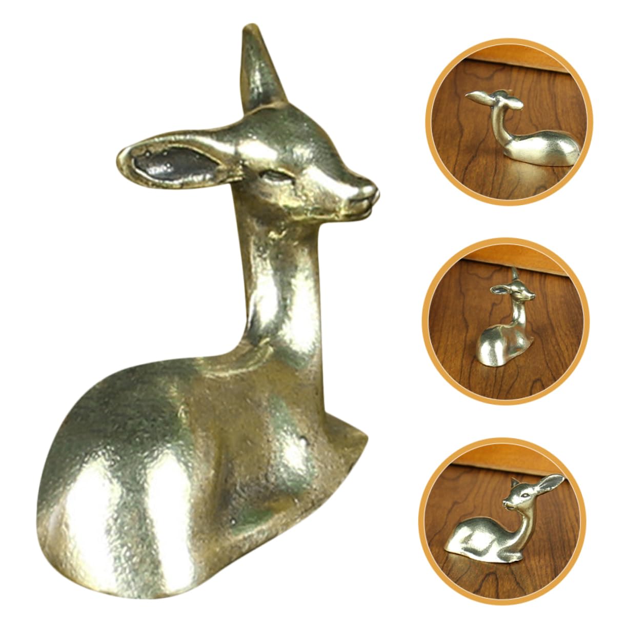 Amazon.co.jp: Housoutil 2個 ニホンジカの置物 vintage 動物 像 