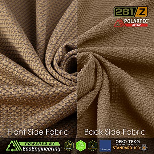 281Z Mens Military Moisture Wicking Base Layer T-Shirt - Tactical Training Army Professional - Polartec Delta - Odor Resist2