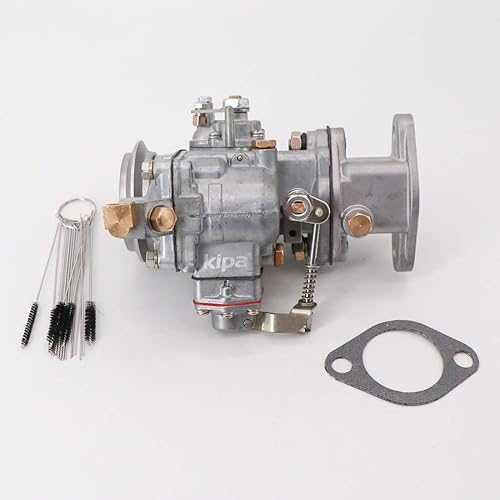 Miniatura 8 de KIPA Carburador apto para Jeep F Head 4-Cilindros Motores Willys CJ3b M38A1 CJ5 F134# 17701.02 923808 con junta y kit de herramientas de limpieza de