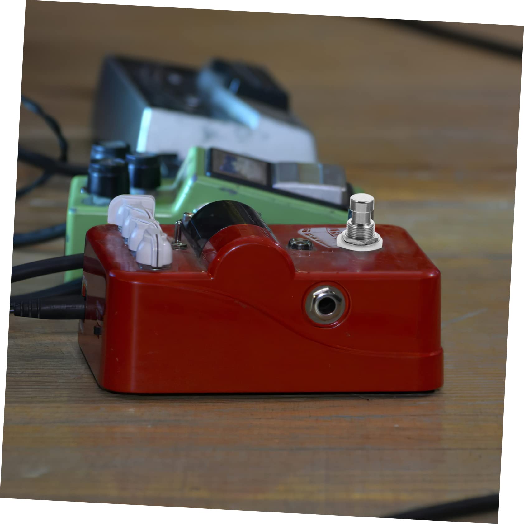 Abaodam 12 Botones de Efectos para Guitarra, Metal Negro, 3dpt, Repuesto para Pedal, 12 Piezas, para Amplificador y Guitarra Eléctrica | Negro, para Guitarra, Recambio de Pedal Interruptor de Pie, Fácil de Llevar