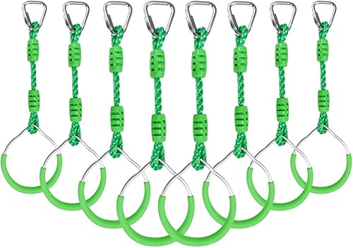 Miniatura 55 de Anillo ninja para fitness, anillo de gimnasia, barra de escalada, entrenamiento al aire libre, patio trasero, juegos de equipo de entrenamiento