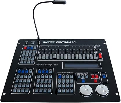 DMX Lighting Console 512-channel Stage Light Controller Sunny 512 Scanner Auto Save Data for Moving Head DJ Disco Lights