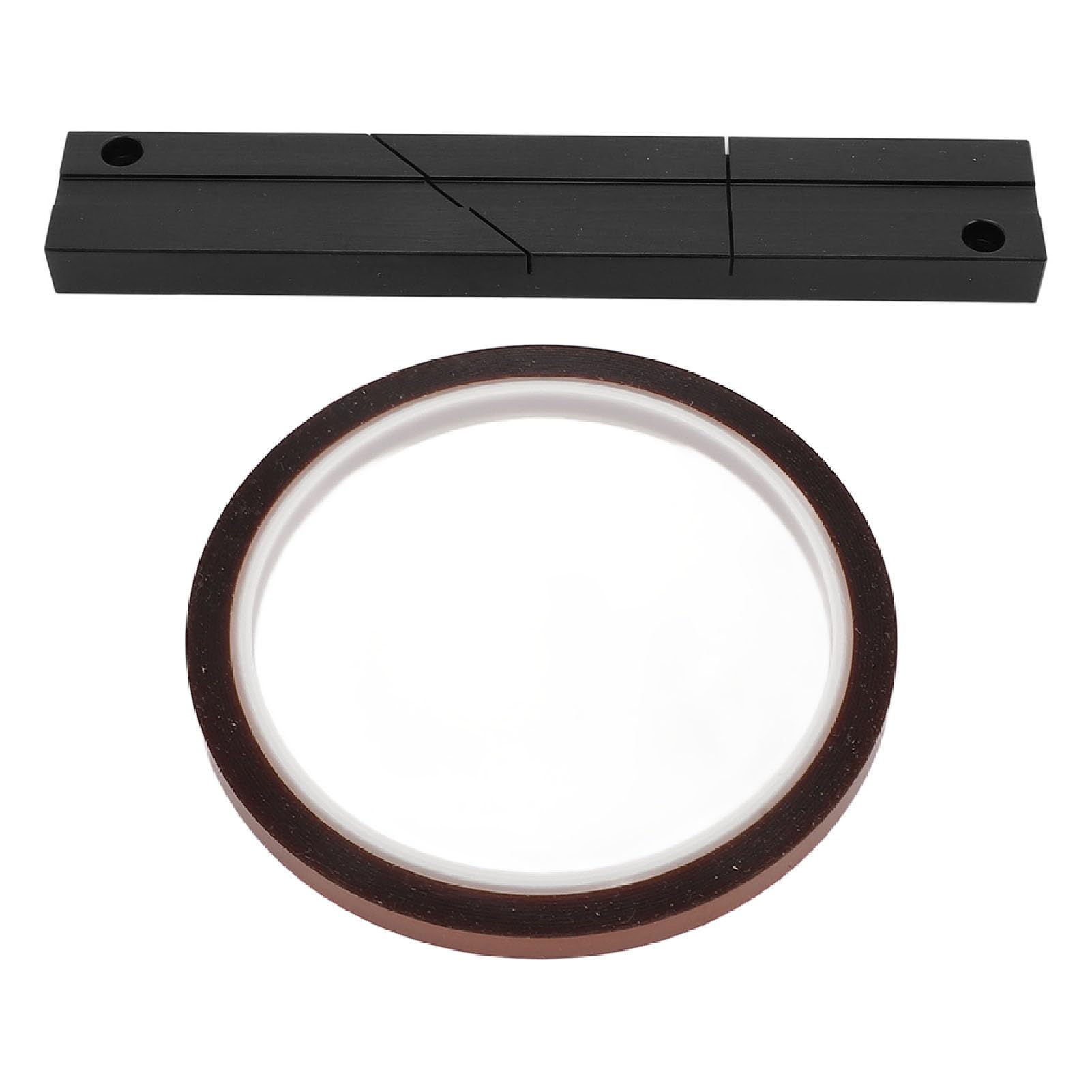 1/4 10in Splicing Tape Set with Open Splicing Block Kit, Compatible with Revoxsonido to Tape Recorder, Features Length, Secure Splicing, and Anodized Finish