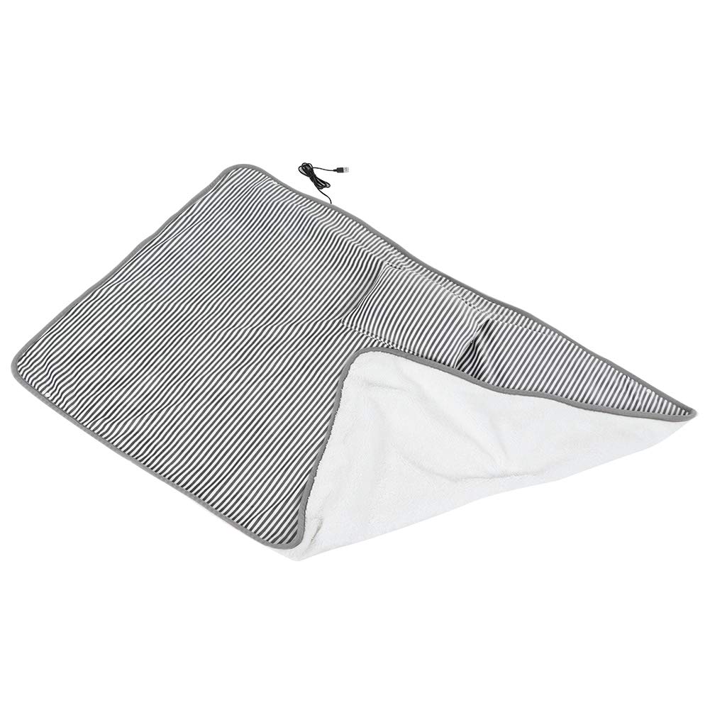 Pilipane Cuscinetto termico (45,3" x 29,5"), coperta elettrica USB per casa e ufficio, copertura calda per il corpo della gamba, cuscino termico (grigio)