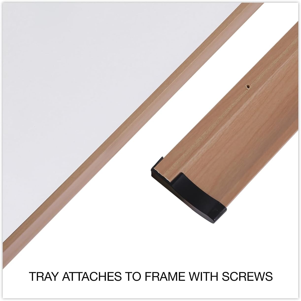 Universal Dry Erase Board, Melamine, 72 x 48, Oak Frame (UNV43621)