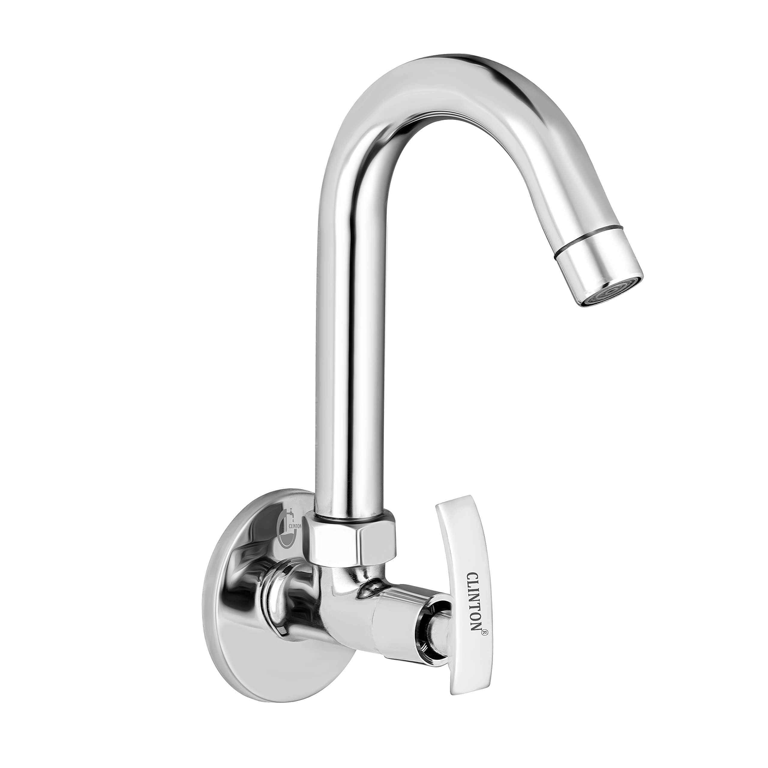 CLINTON Ocean Brass Sink Cock with Swinging Spout/Wall Mounted (B09BM9ZX83) Amazon Price History, Amazon Price Tracker