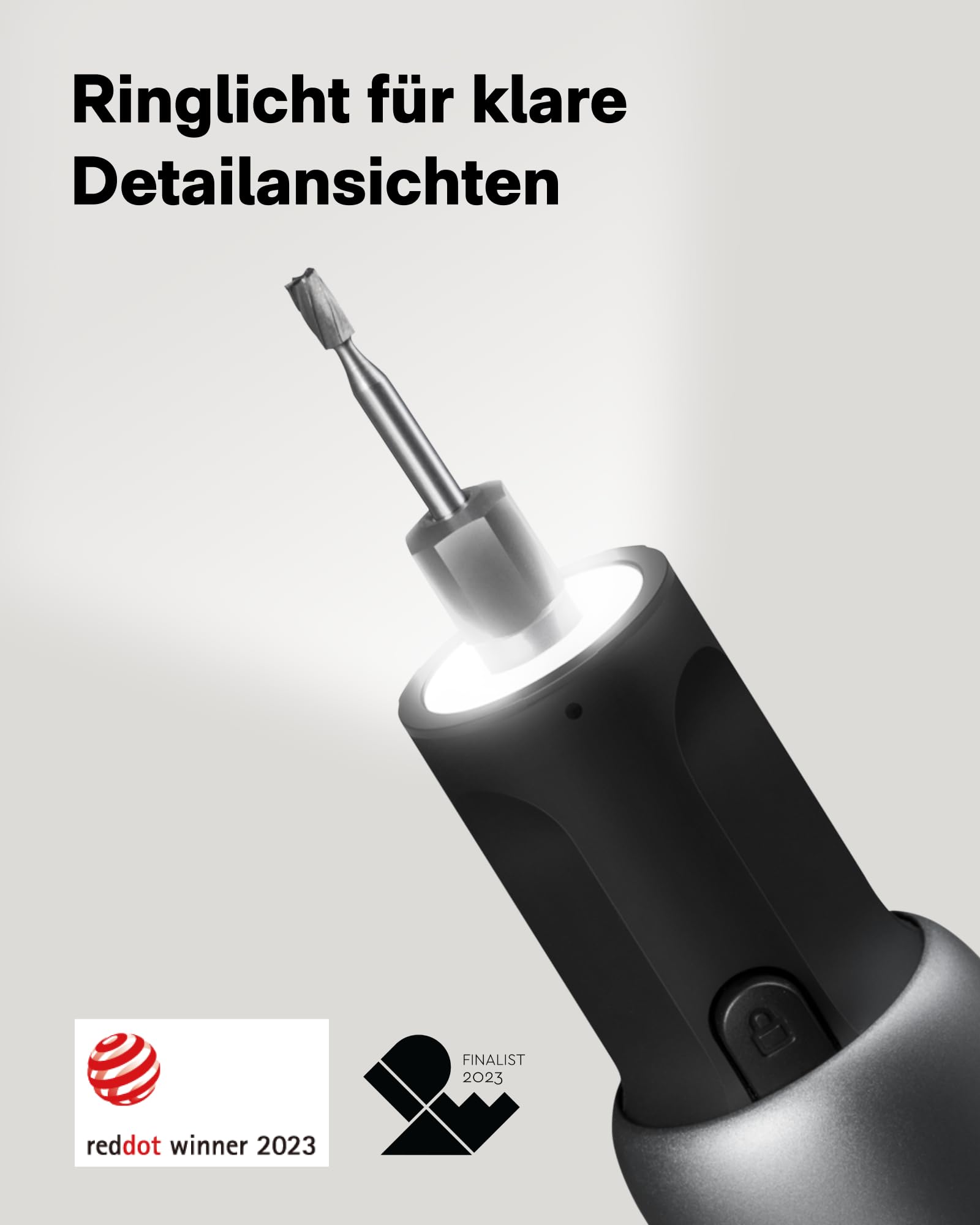 HOTO Akku Multifunktionswerkzeug 4V, 35 Drehwerkzeug Zubehörset, 2000mAh Rotationswerkzeug 5 Gang, Drehzahl 5000-25000 U/min, Typ-C, LED Ringlicht Schnitzen/Gravieren/Schleifen/Schneiden/Polieren
