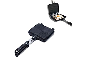 Double Sided Sarten, Frying Pan with Heat-Resistant Handles, 5.5 Inches