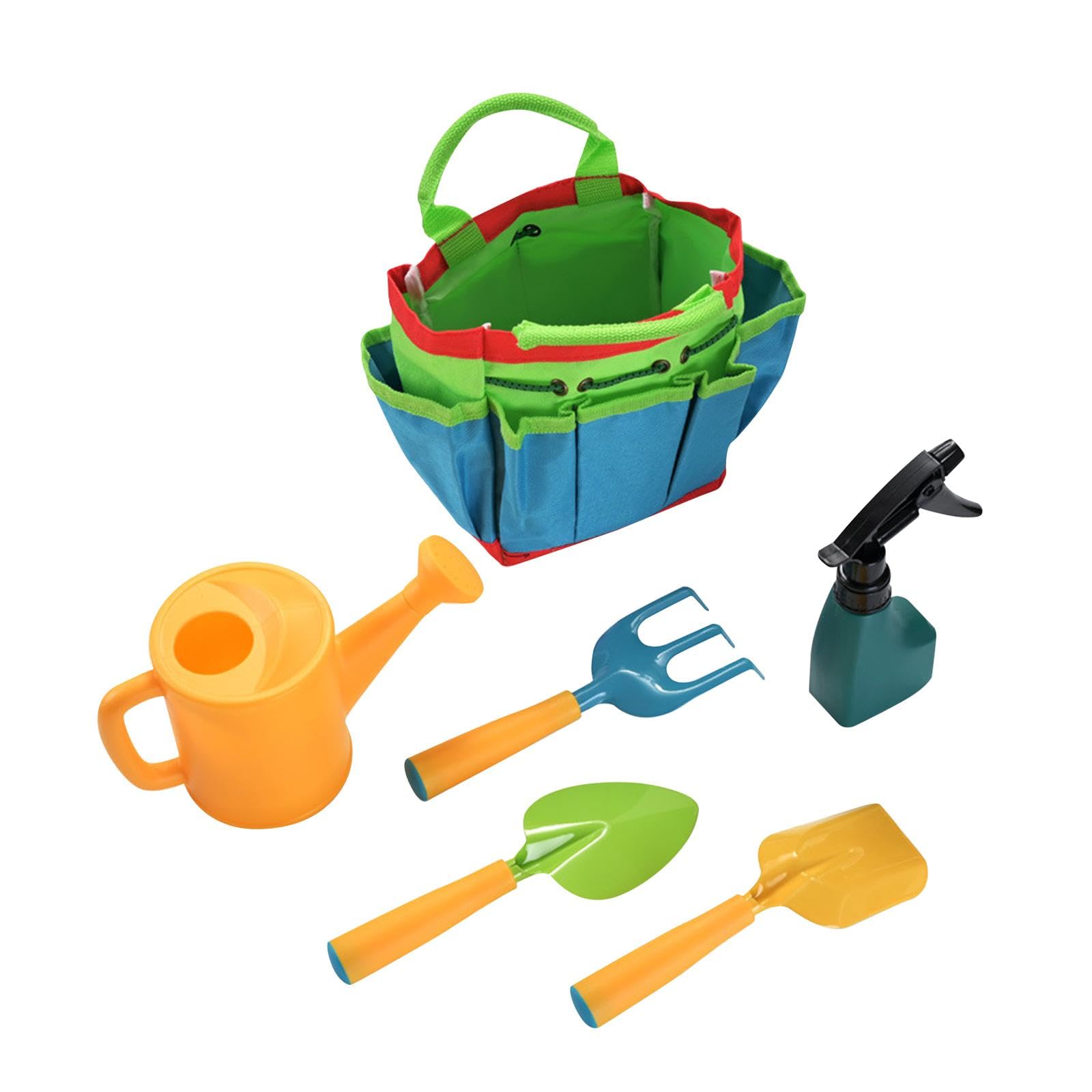 Kinder Gartenwerkzeuge Kinder Pflanzset Gartenwerkzeug Kinder Gartenspielzeug mit Werkzeugtasche für Frühkindliches Lernen für Kleine Geschenk, Stil B