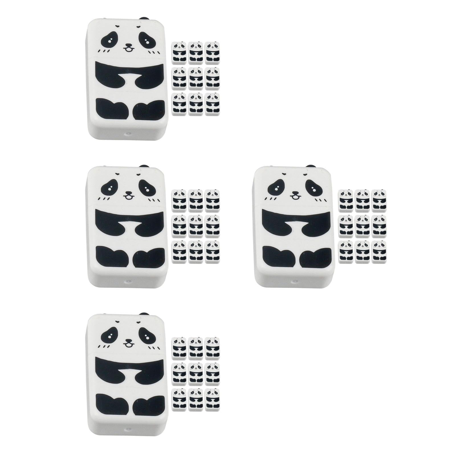 Uonlytech 4 Sätze Panda Radierer Kreative Mehrzweck Radierer Für Zeichnungen Schulmaterialien Und Für Geburtstagsfeiern Leicht Und Tragbar Ansprechend Gestaltet 10 Stück * 4