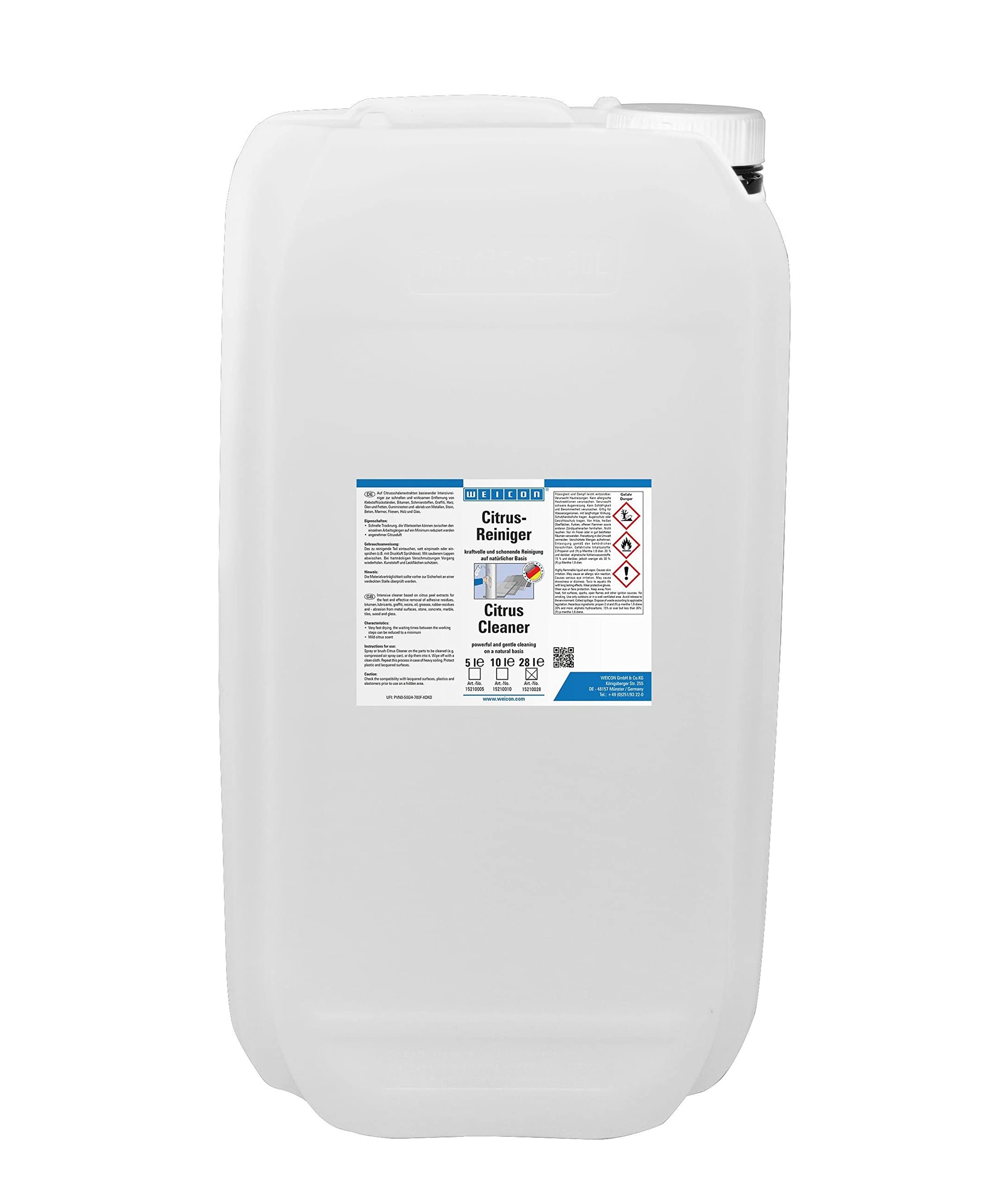 WEICON Limpiador cítrico 28L, Universal para la Industria y la artesanía