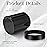 Patelai 4 Pieces Round Wide-mouth Leak Proof Plastic Container Jars with Lids for Travel Storage Makeup Beauty Products Face Creams Oils Salves Ointments DIY Making(8 Ounce,Pure Black)
