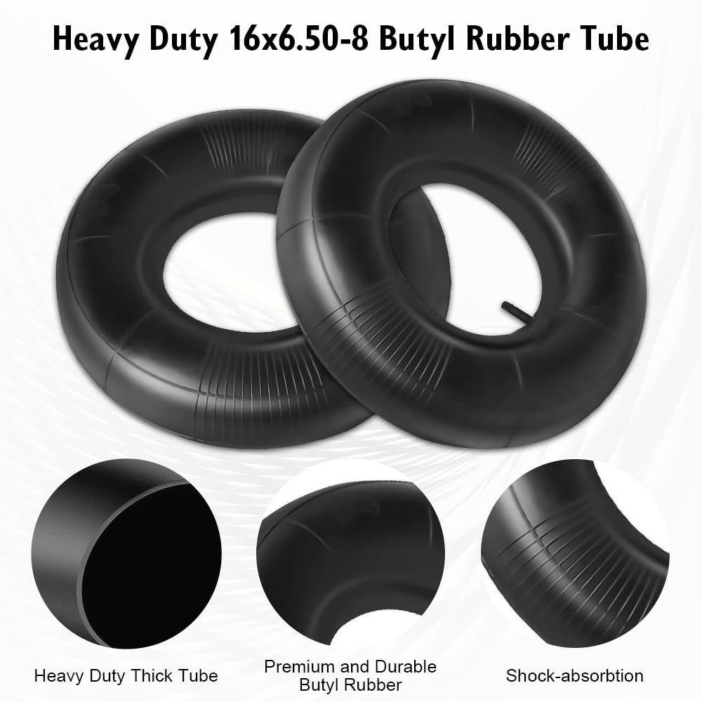 mizikuu 2 Pack 15 x 6.00-6 Inner Tube Hose, Heavy Duty Lawn Mower Tire Tubes 15 6.00-6 Wheelbarrow Replacement Hose for Pneumatic Wheels, Compatible with Lawn Mower, Wheelbarrows, Garden Trailers — view 6