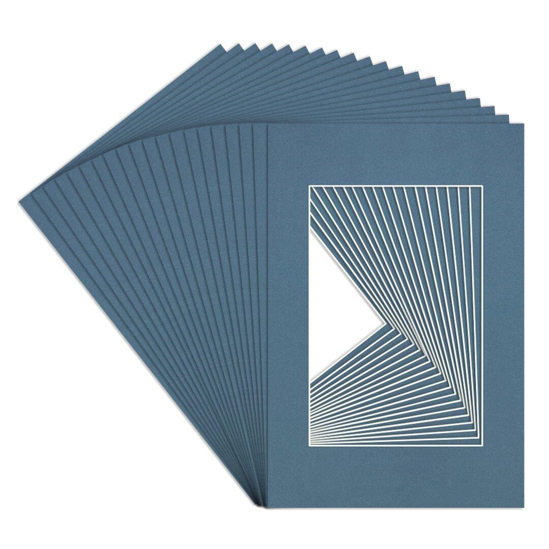 Procut Global 90x60cm Pompadour Picture Mounts to Fit 60x40cm Aperture - Precision Cut Cardboard Photo Mount - Ideal for Frames, Prints, Artwork & Certificates - Sizes & Colours Available - 20 Pack