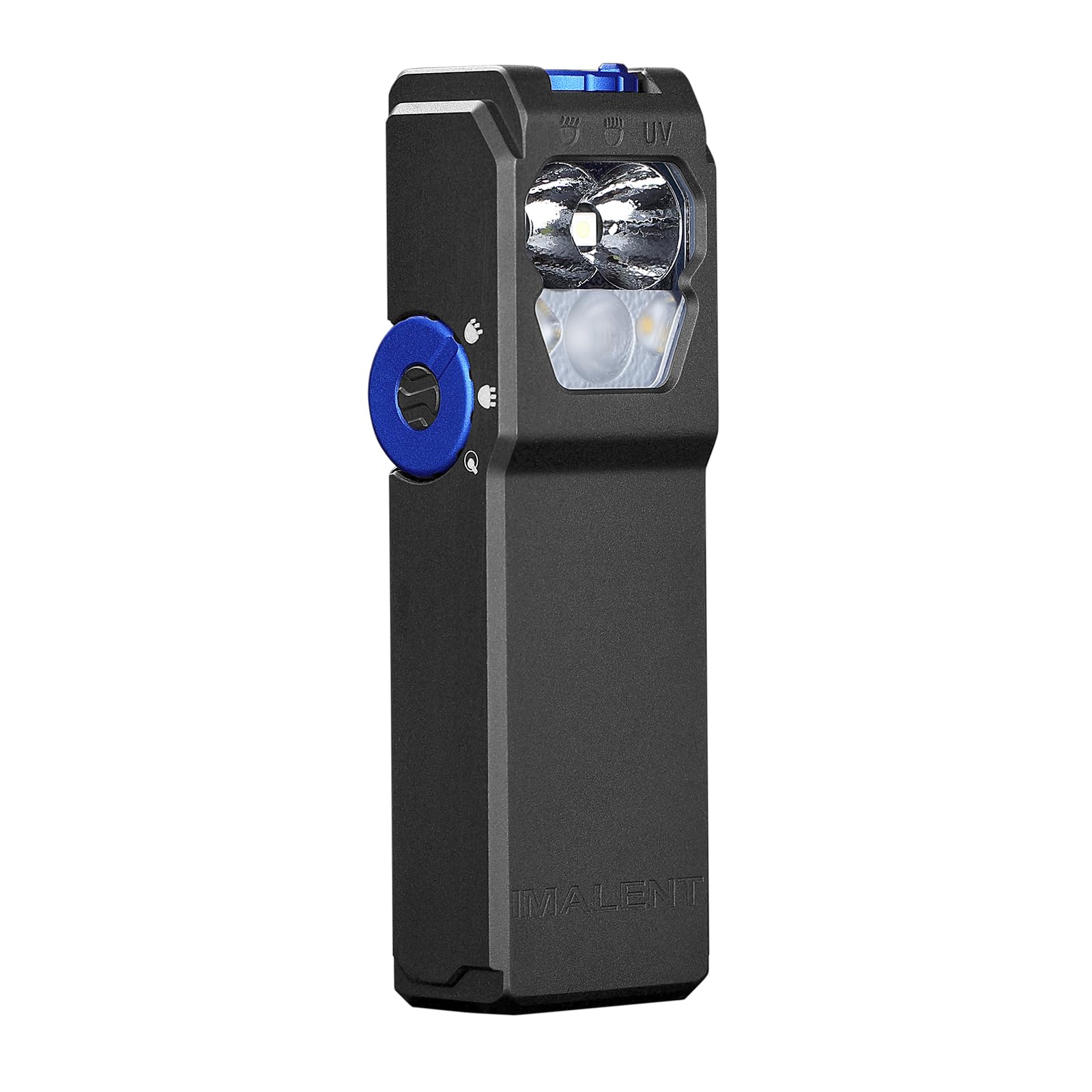 IMALENT GR36 Lampe torche EDC la plus lumineuse 2800 lumens avec clip, USB-C rechargeable, 3-en-1 UV + Blanc froid + Blanc chaud, 486m portée, queue magnétique, pour camping, randonnée