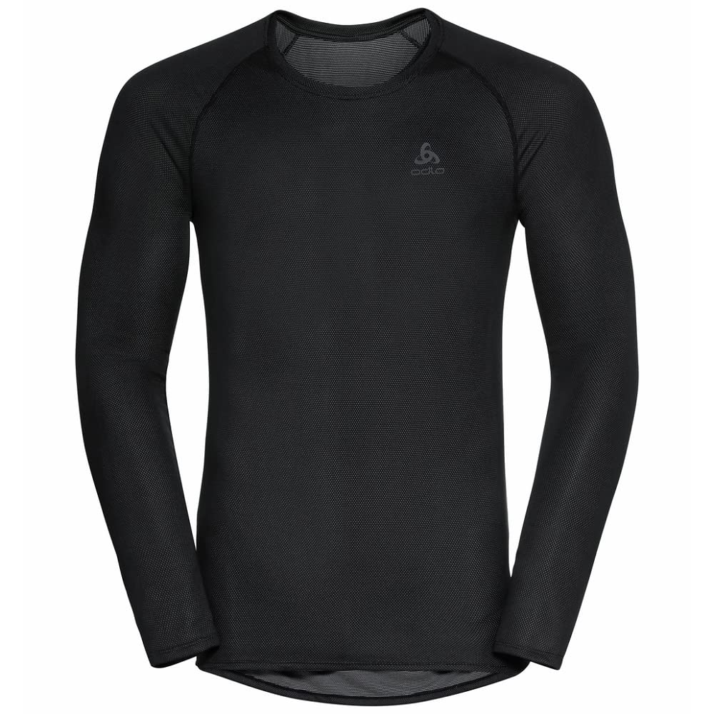 Odlo Men's Long-Sleeved Active F-Dry Light I Functional Shirt I Functional Underwear I Long-Sleeved Sports Undershirt I Men Black