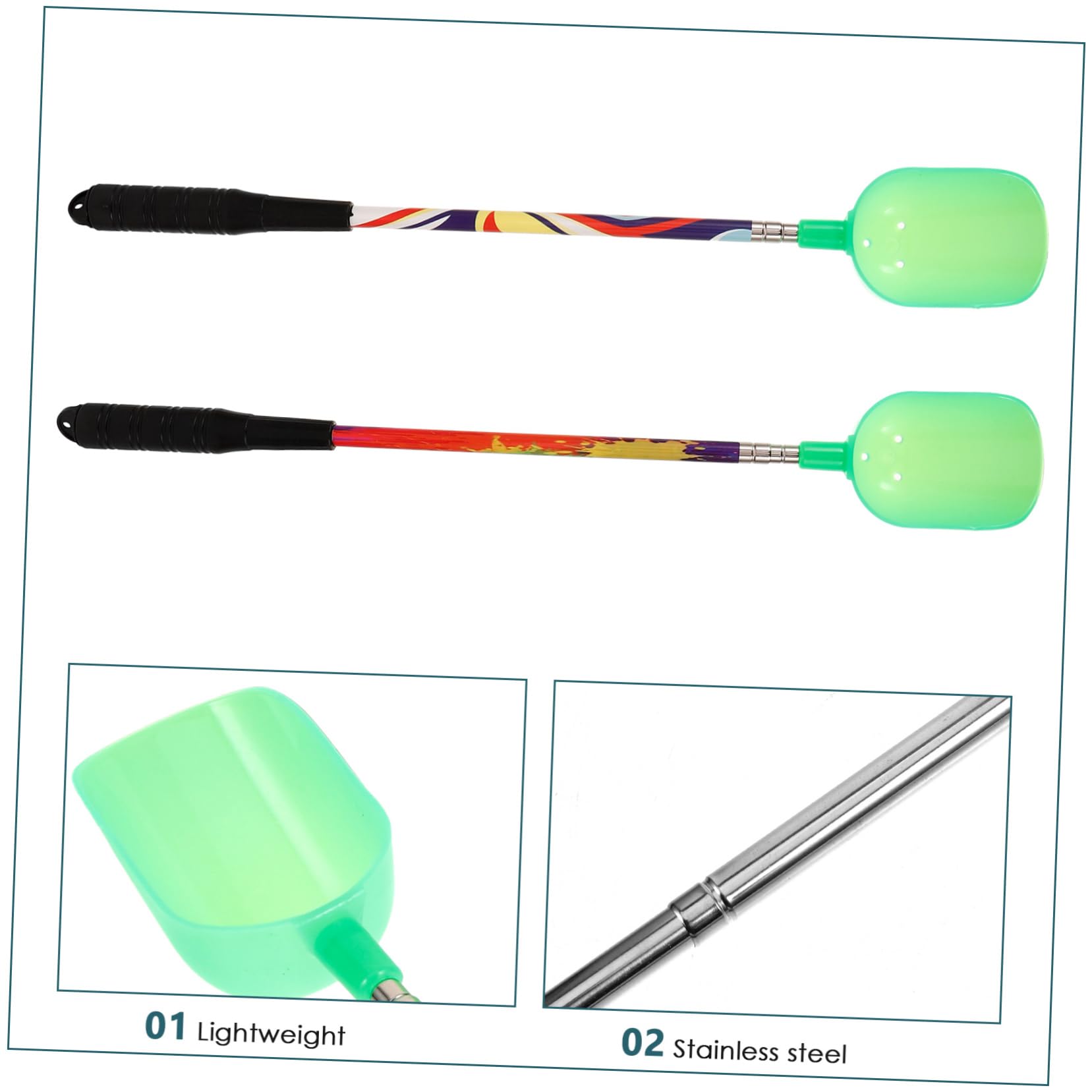 Sosoport 6 Pcs Matériel De Pêche Feeder De Pêche Outil D'Appât De Matériel De Cuillère À Appât Leurre Titulaire Chargeur Titulaire Appât Piège e Appât Scoop