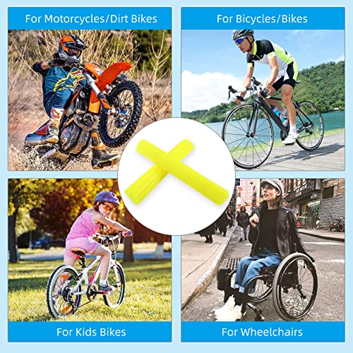 Image of Spoke Skins Spoke Covers: 8-21 inch Rims Protector & Decoration for Dirt Bike | Bike | Bicycle | Wheelchair | Motorcycle - 72Pcs