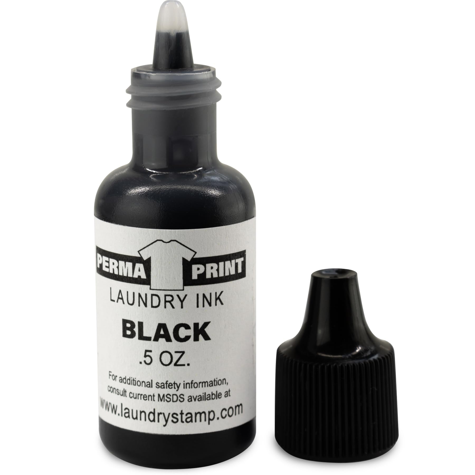 Replacement Bottle Black Ink for PermaPRINT Clothing Stamper