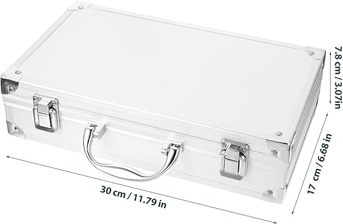 Miniatura 5 de Toyvian Maletín rígido de aluminio con inserto de espuma personalizable para instrumentos de prueba, cámaras, herramientas, piezas y accesorios,