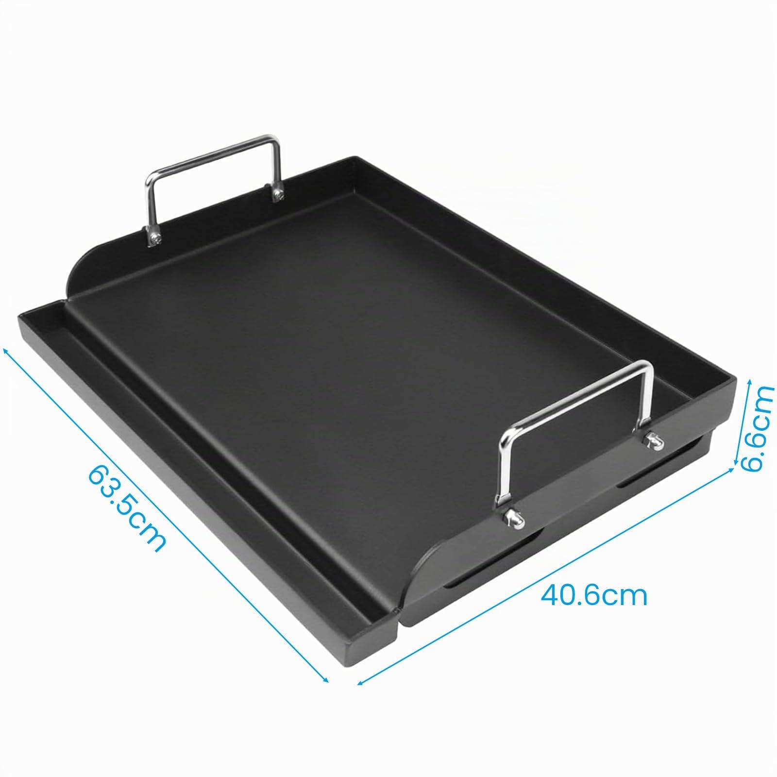 Denmay Piastra universale Plancha, 63,5 x 40,6 cm, per barbecue a gas, barbecue a carbonella, griglia elettrica e altro, rivestimento antiaderente per Weber, grande rettangolare universale