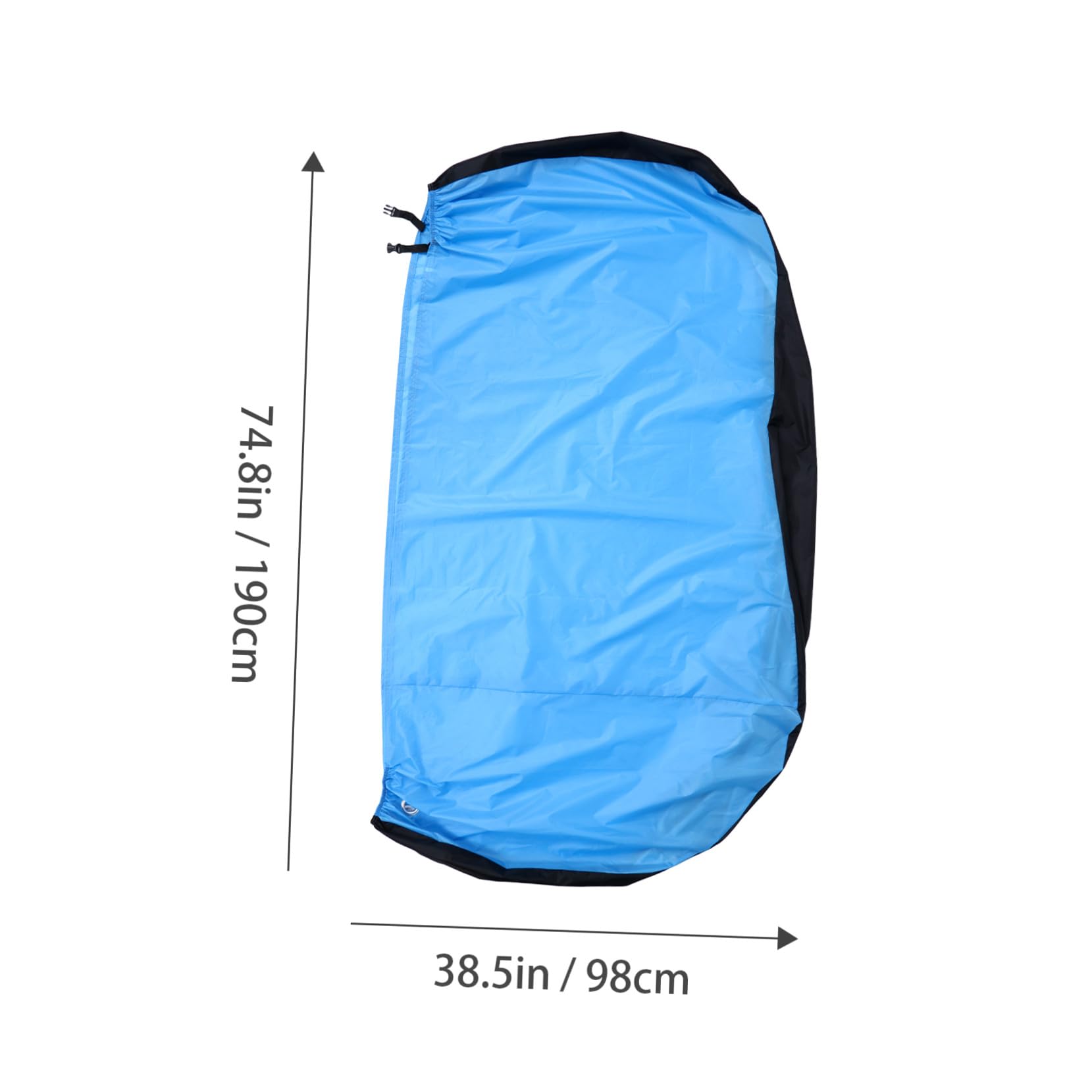 Fahrradschutzhülle Outdoor Faltbar mit UV Schutz und Aufbewahrungstasche Fahrradabdeckung aus Regenschirmstoff in Blau für Mountainbikes