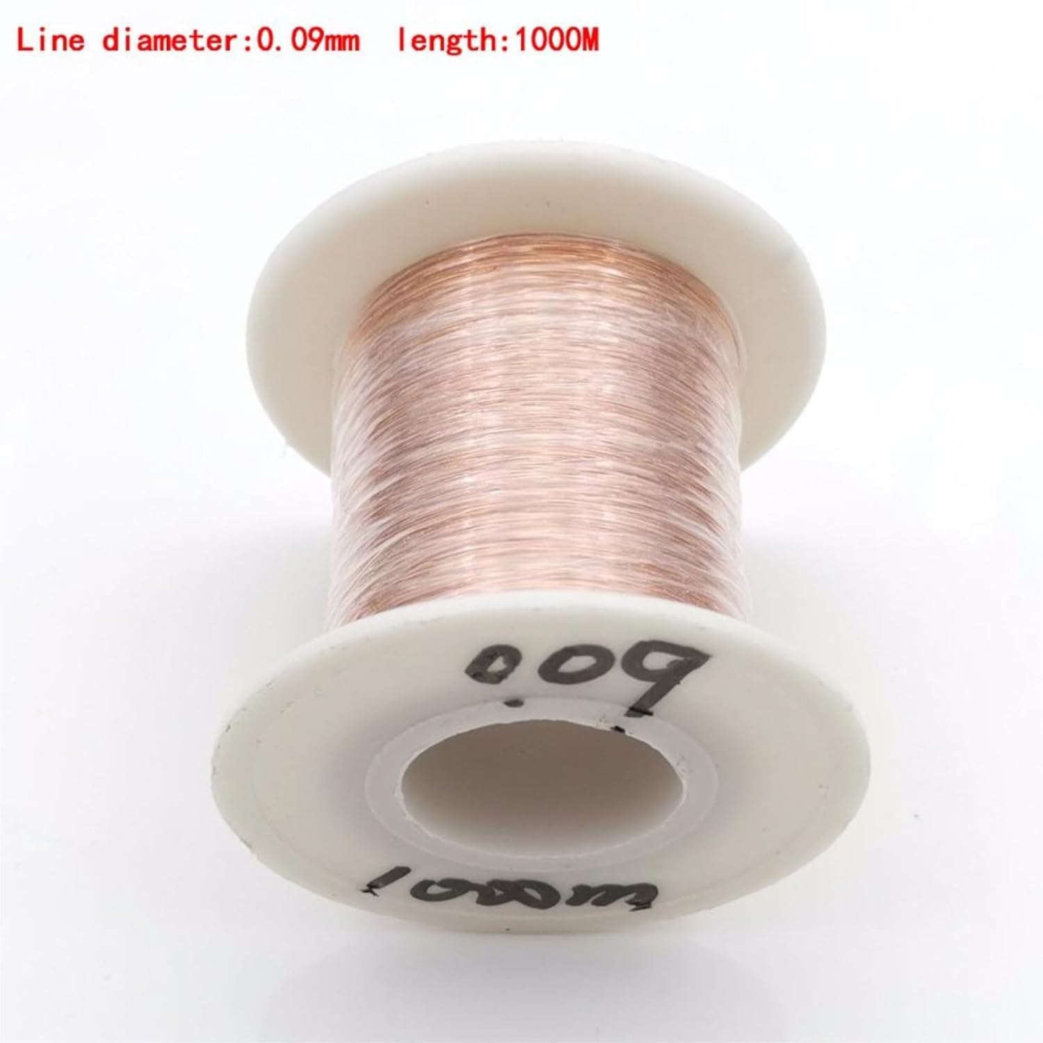 1PCS 0.05mm 0.06/0.07mm 0.08/0.09mm 2000M/1000M Enameled Copper Wire Magnetic Coil Winding electromagnetic Induction(0.08mm 1000M)