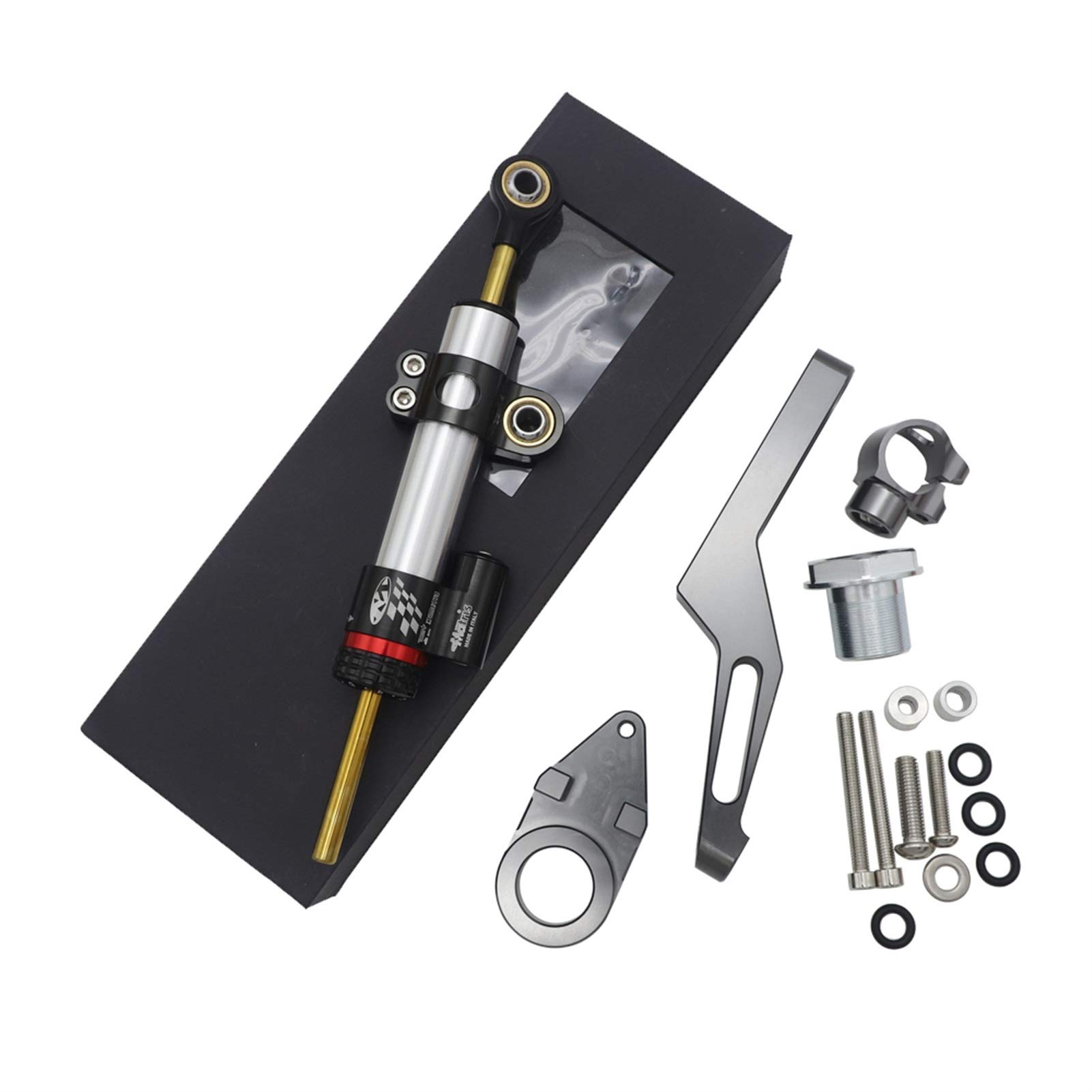 CRFYJ Motorcycle Steering Damper Stabilizer & Bracket for Kawasaki