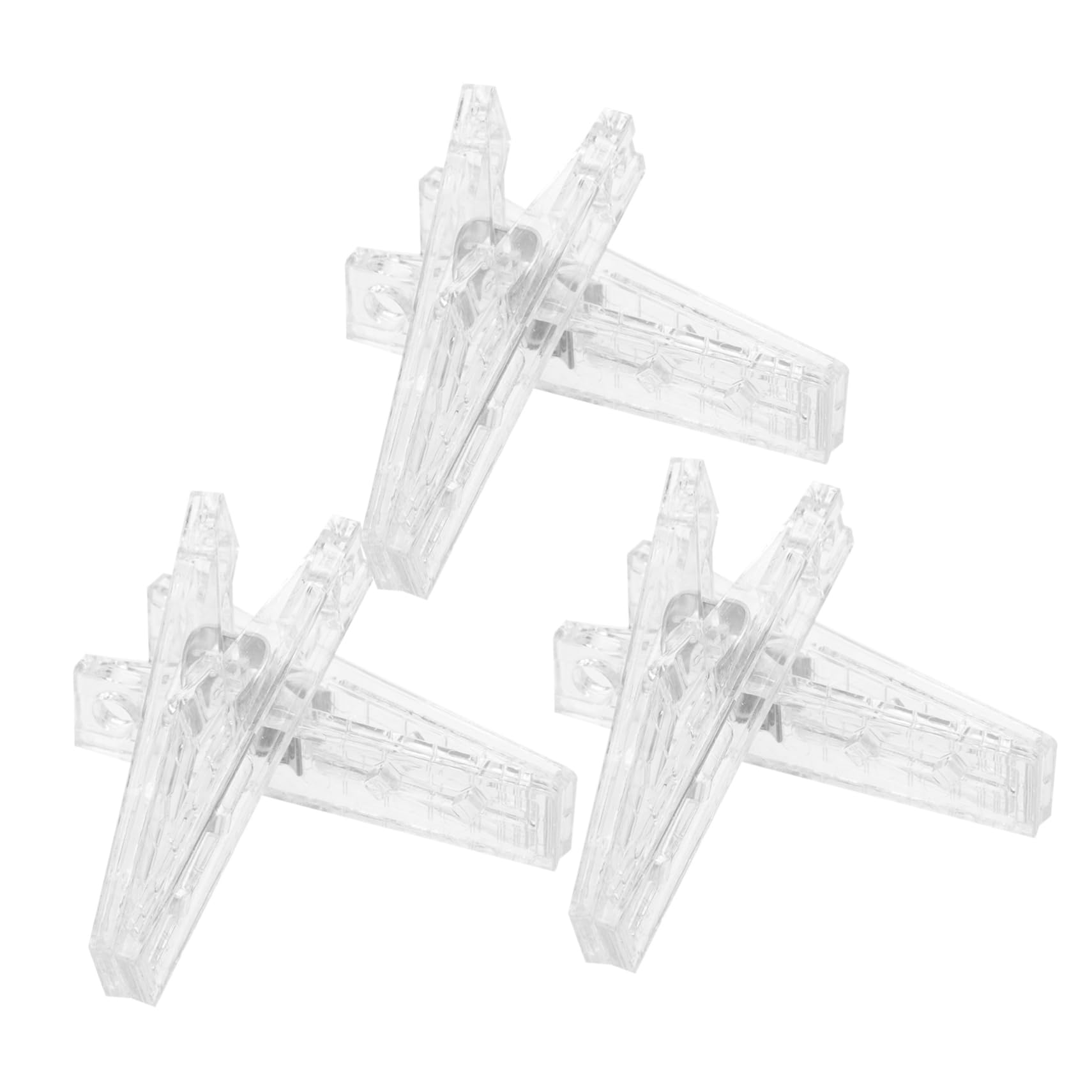 ULDIGI Versatile Plastic Clip Set 6 Pieces for Sewing Quilting Photos Socks Bed Sheets Home White