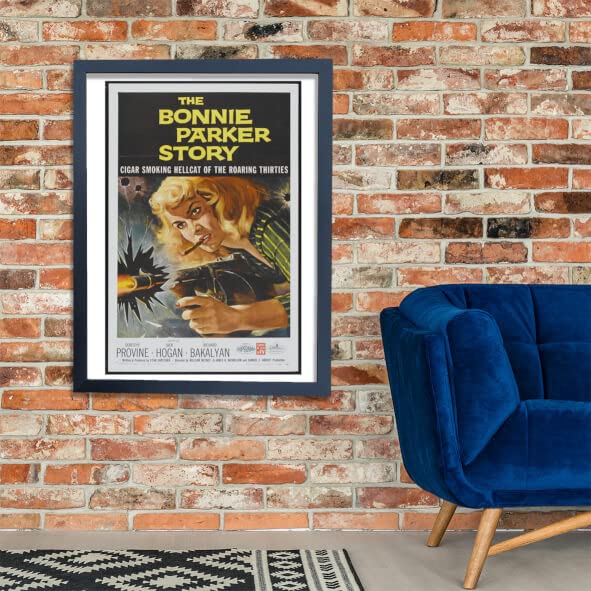 Affiche encadrée Bonnie Parker Story petit format affiche publicitaire mat