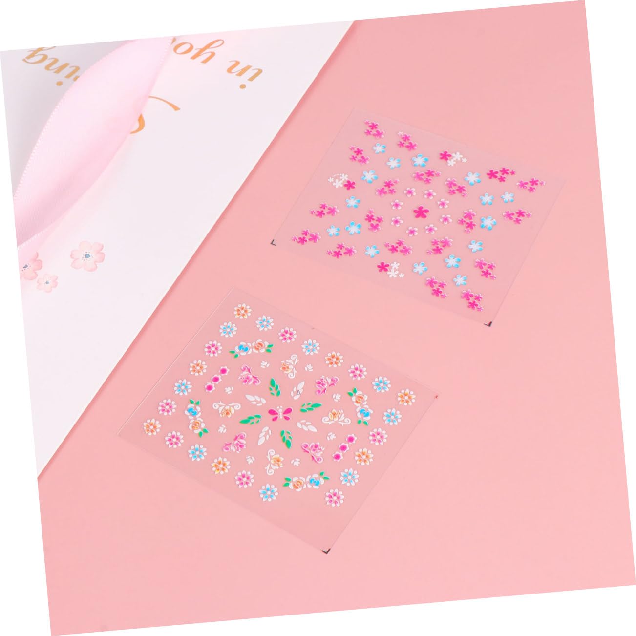 PACKOVE 3 Set Adesivi Per Unghie Creative Diy Decorazioni Nail Art Colorati Autoadesivi Per Manicure Per Donne E Ragazze 50 Pezzi*3