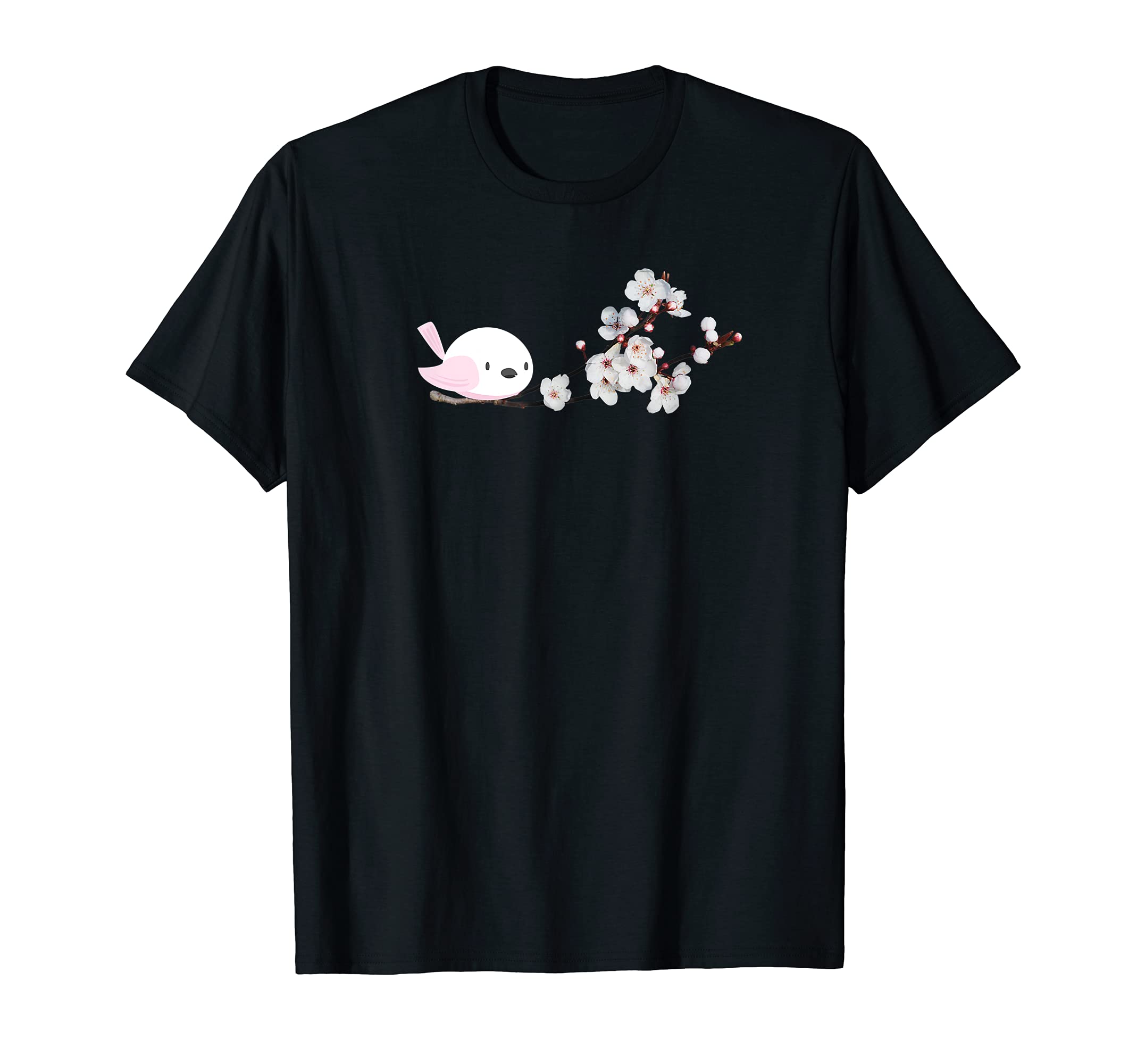 Cute Pink Bird On Cherry Blossom Branch Shirt
