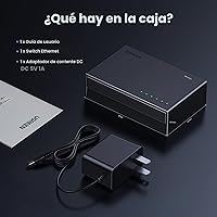 Vista 8 de UGREEN Interruptor Ethernet, Divisor Ethernet Gigabit de 5 Puertos, Conecta y Usa, Interruptor de Red para Pared y Escritorio, No Administrado