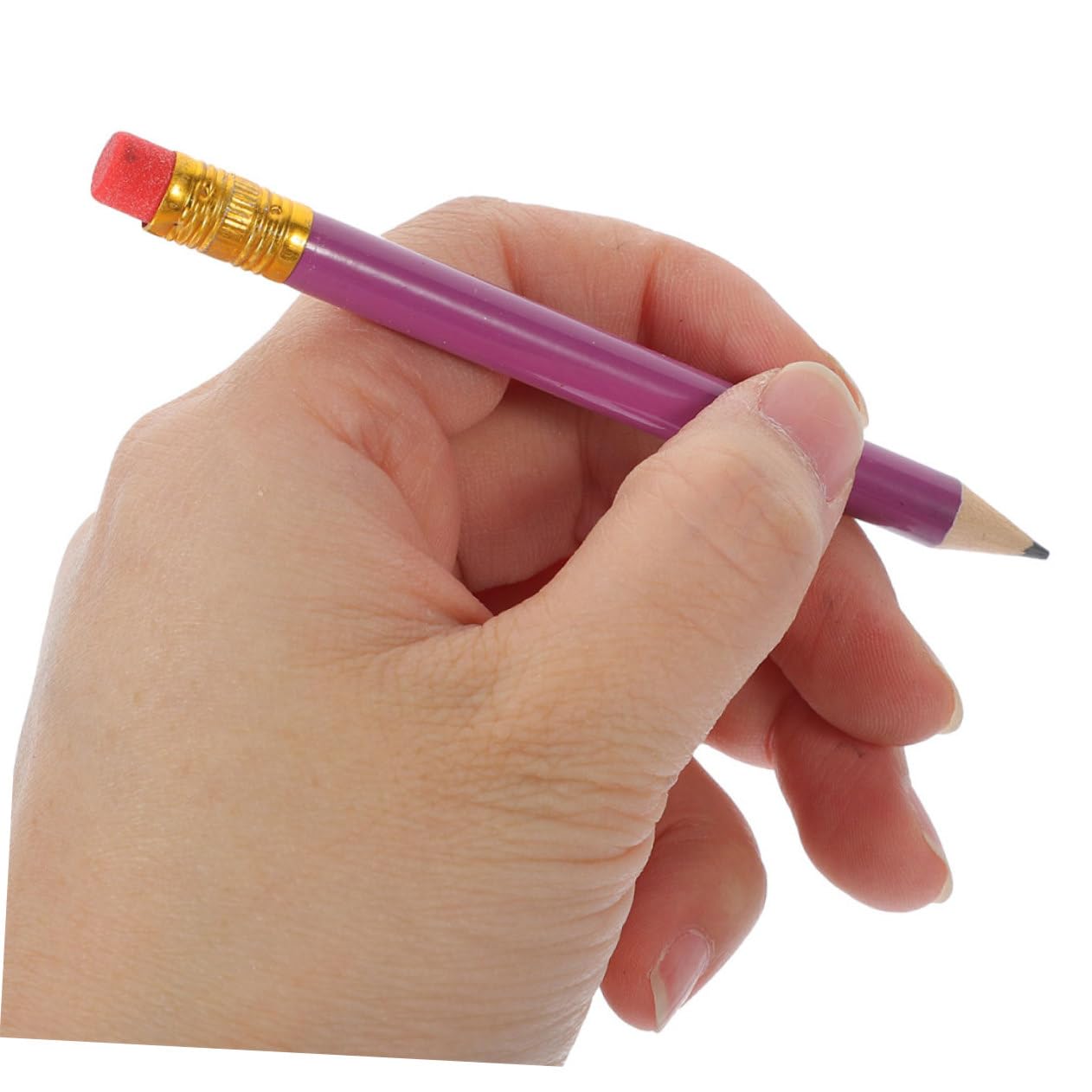 jojofuny 144 Matite Portatili in Legno Porpora per Studenti, Matite da Disegno e Scrittura Hb Facili da Conservare, per Back To School Party e Uso Scolastico