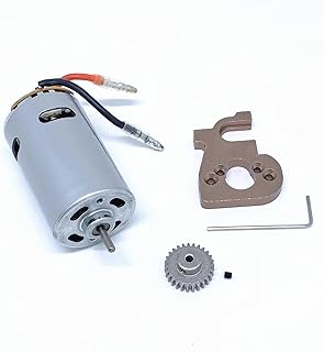 KingVal Replacement 550 Motor with Motor Mount and 27T Motor Gear RC Spare Parts Compatible with WLtoys 124019 124018 144001 RC Car